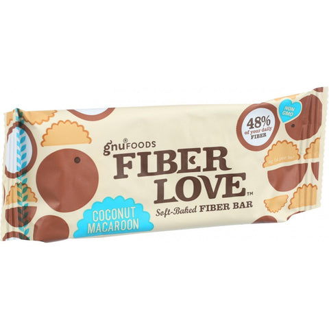 NuGo Nutrition Bar - Fiber dLish - Coconut Macaroon - 1.6 oz Bars - Case of 16