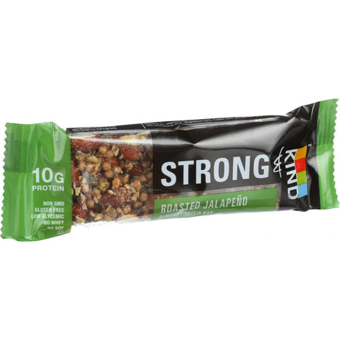 Strong and Kind Bar - Roasted Jalapeno Almond - 1.6 oz Bars - Case of 12