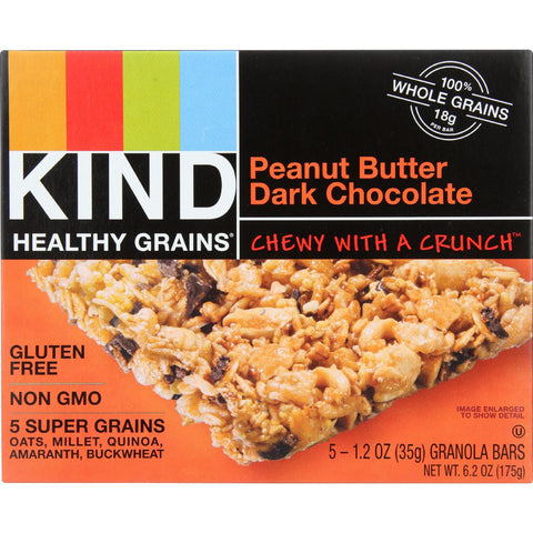 Kind Bar - Granola - Healthy Grains - Peanut Butter and Chocolate - 5/1.2 oz - case of 8