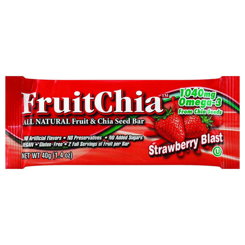 Fruit Chia Bar - Strawberry - 1.4 oz Bars - Case of 24