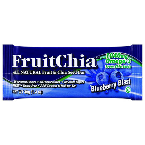 Fruit Chia Bar - Blueberry Blast - 1.4 oz Bars - Case of 24