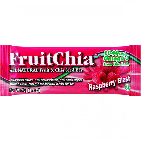 Fruit Chia Bar - Raspberry - 1.4 oz Bars - Case of 24