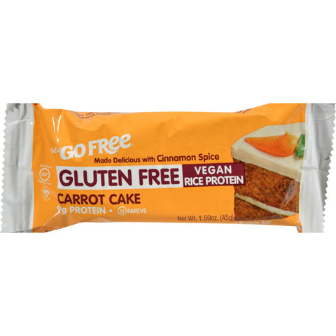 Nugo Nutrition Bar - Gluten Free Carrot Cake - Case of 12 - 45 Grams