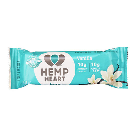 Manitoba Harvest Hemp Harvest Bar - Vanilla - 1.6 oz - Case of 12