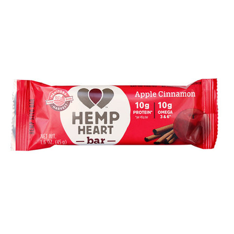 Manitoba Harvest Hemp Harvest Bar - Apple Cinnamon - 1.6 oz - Case of 12