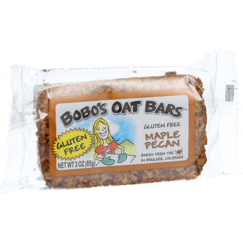 Bobo's Oat Bars - All Natural - Gluten Free - Maple Pecan - 3 oz Bars - Case of 12