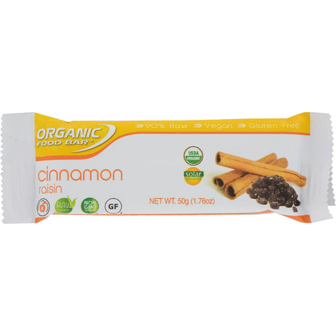 Organic Food Bar Organic Cinnamon Raisin - Case of 12 - 1.34 oz